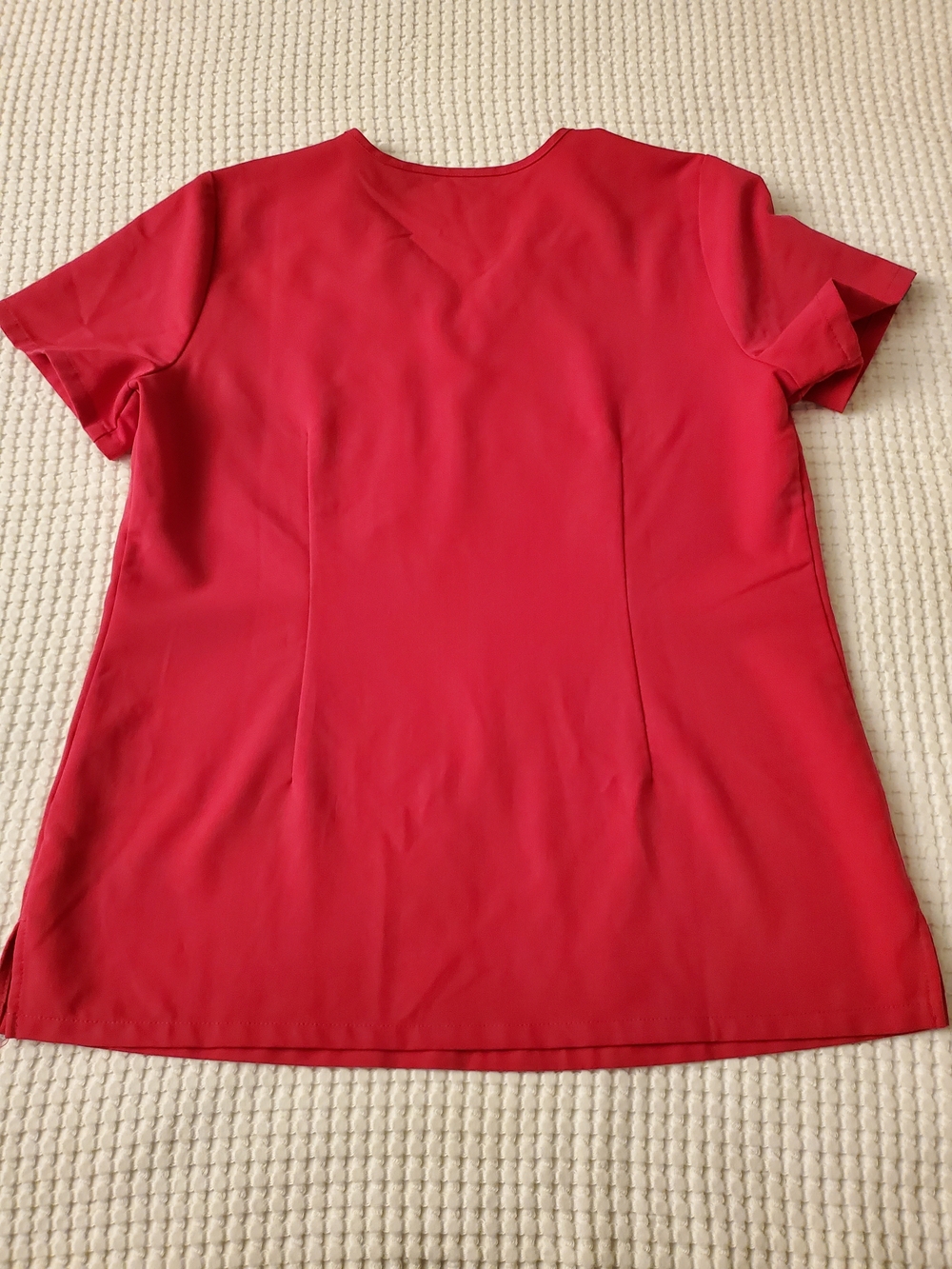 FIGS Technical Collection Shocking Pink V-Neck Scrub Top S - Picture 3 of 8